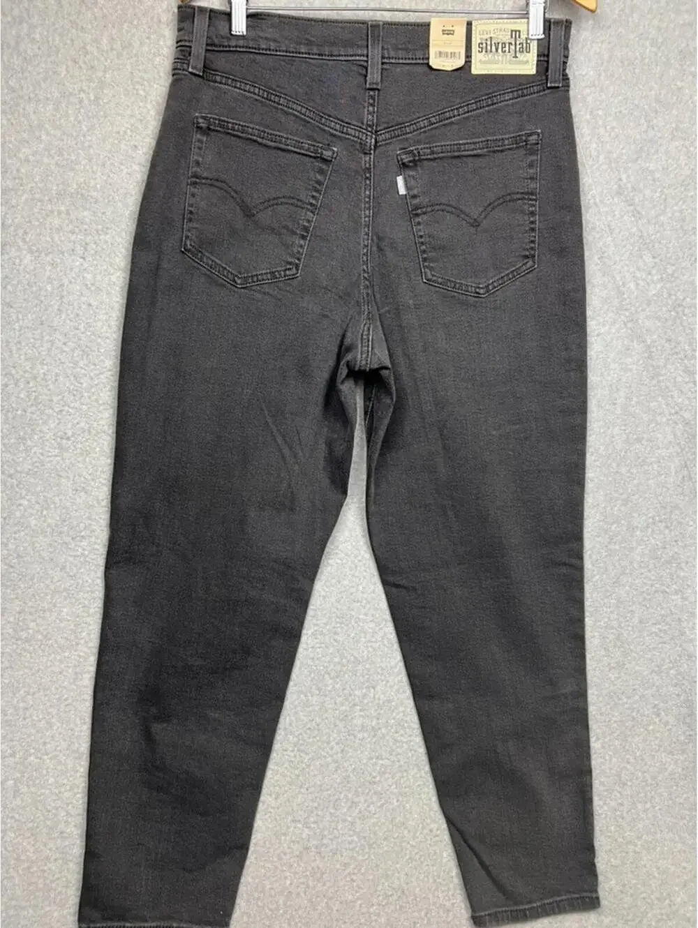 90s Y2k Sliver Tab Levis High Waisted Mom Jeans Denim Tapered Womens 31 X27